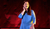 Bonnie Wright speaking at the 2017 Phoenix Comicon at the Phoenix Convention Center in Phoenix, Arizona.